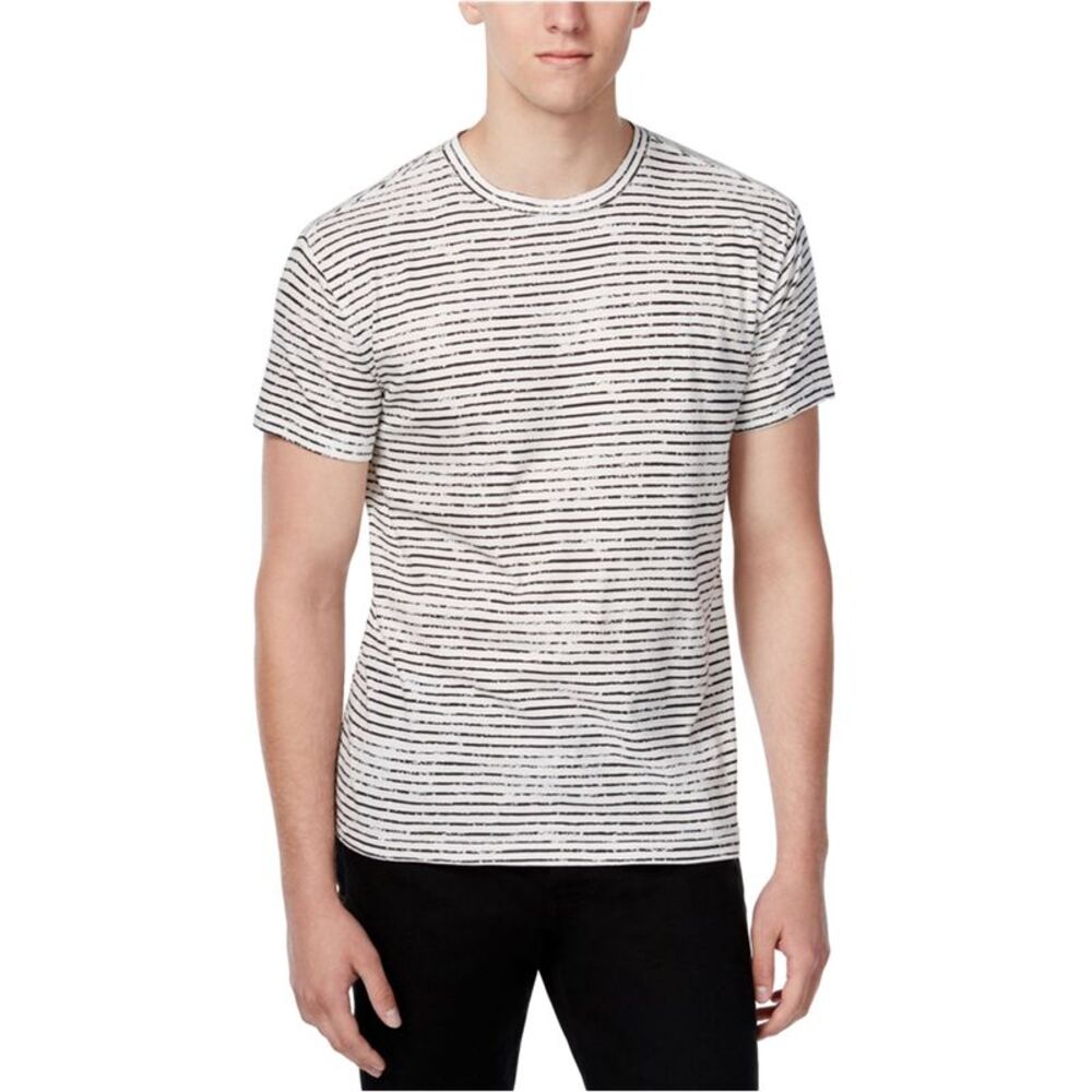 WHT SPACE Mens Chalk Stripe Graphic T-Shirt, NWT